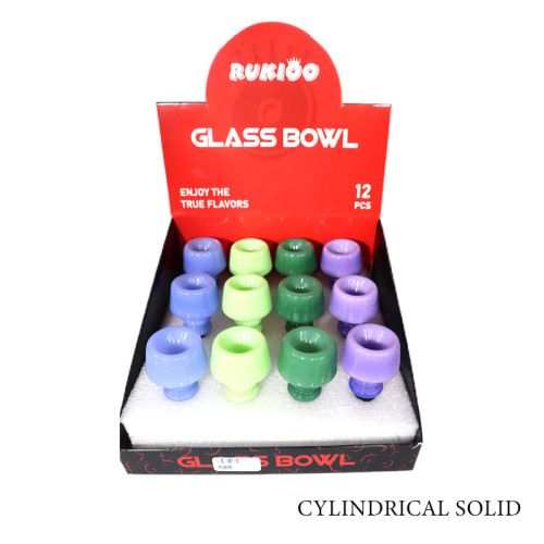 RUKIOO GLASS BOWL 12CT/DISPLAY